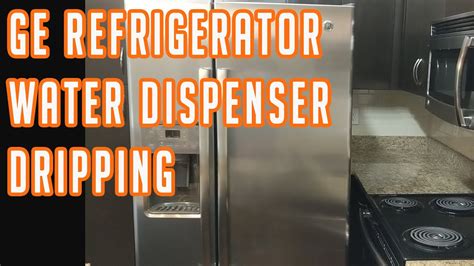 ge fridge water dispenser leaking|GE Refrigerator Water Dispenser Dripping